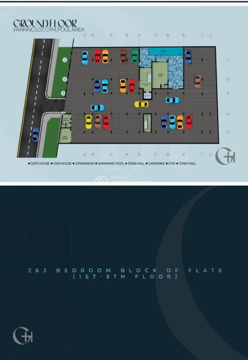 Very Luxury Spacious 2 Bedroom Flat with Bq, Babalola Gardens Freedom Way, Lekki Phase 1, Lekki, Lagos, Block of Flats for Sale