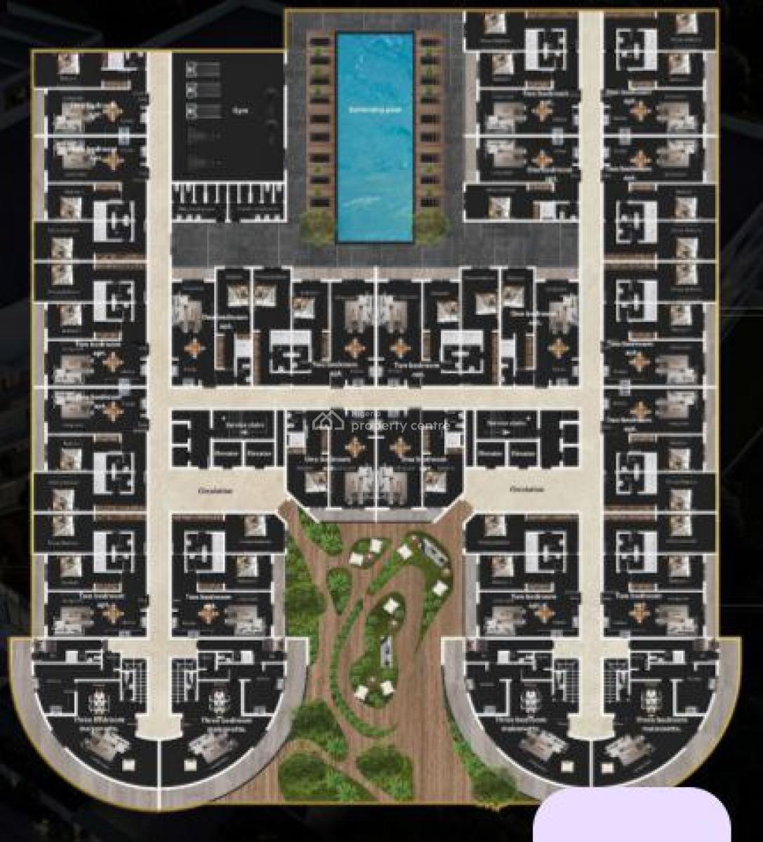 Block of Apartments with Penthouses (off-plan), Orange Island, Lekki, Lagos, Flat / Apartment for Sale