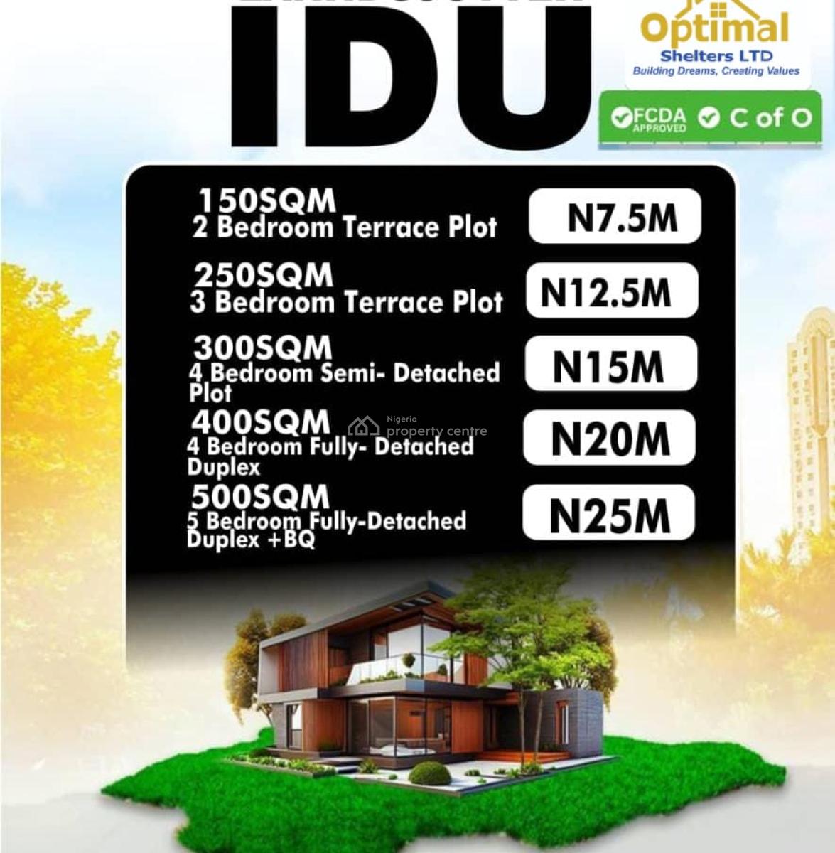 5 Bedroom Fully Detached with Bq, Idu Industrial, Abuja, Residential Land for Sale
