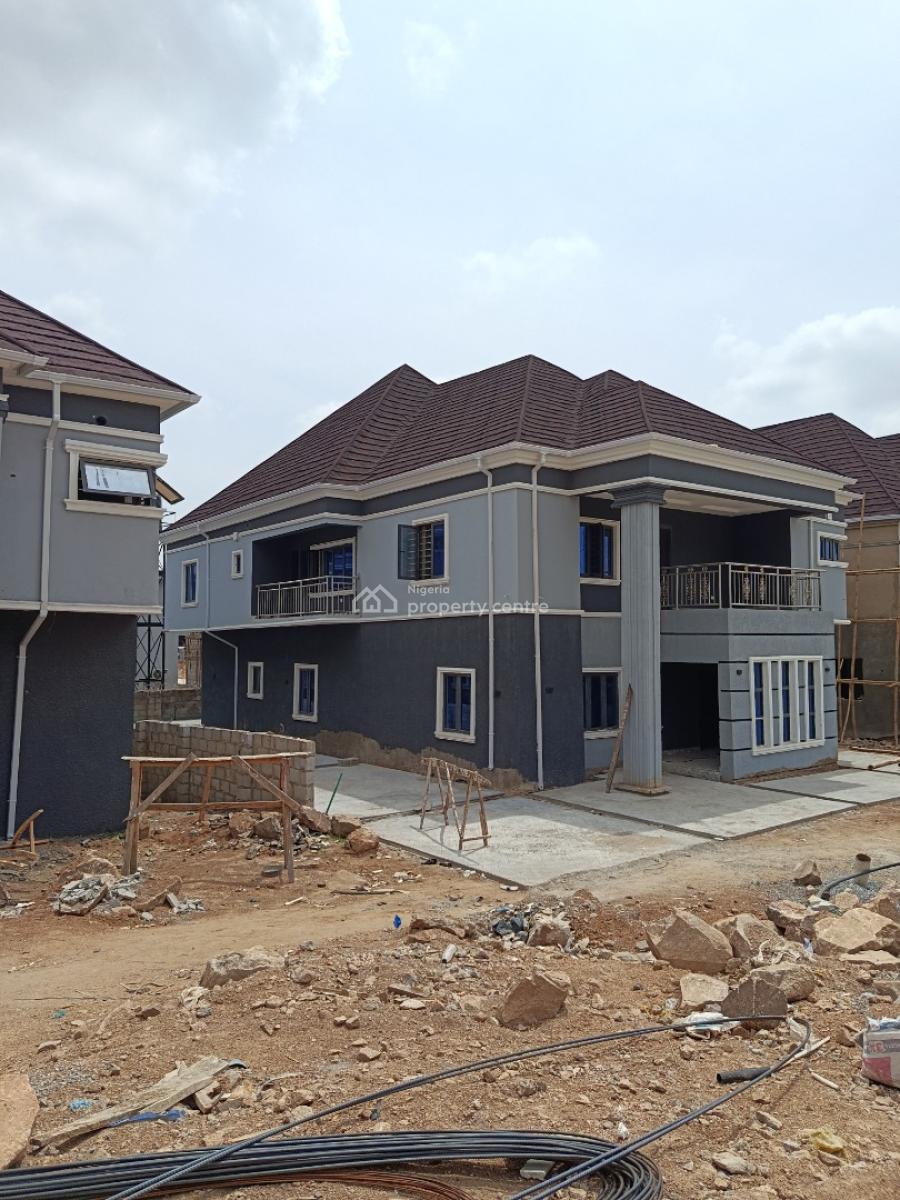 a Standard Detached 4 Bedroom Duplex with Attached, Direct Opposite Shaffa Filling Station,sabon Lugbe, Airport Road, Lugbe District, Abuja, Detached Duplex for Sale