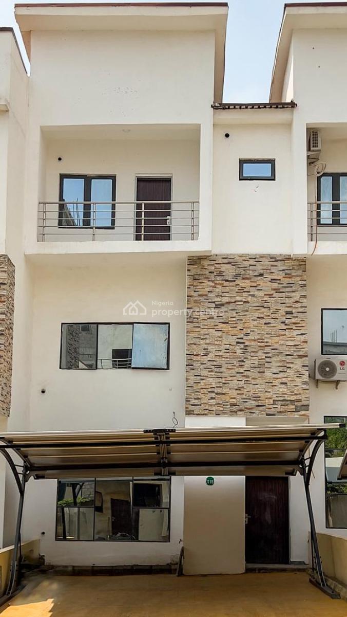Spacious 4 Bedroom Terrace Duplex with Bq, Coza Road, Guzape District, Abuja, Terraced Duplex for Sale