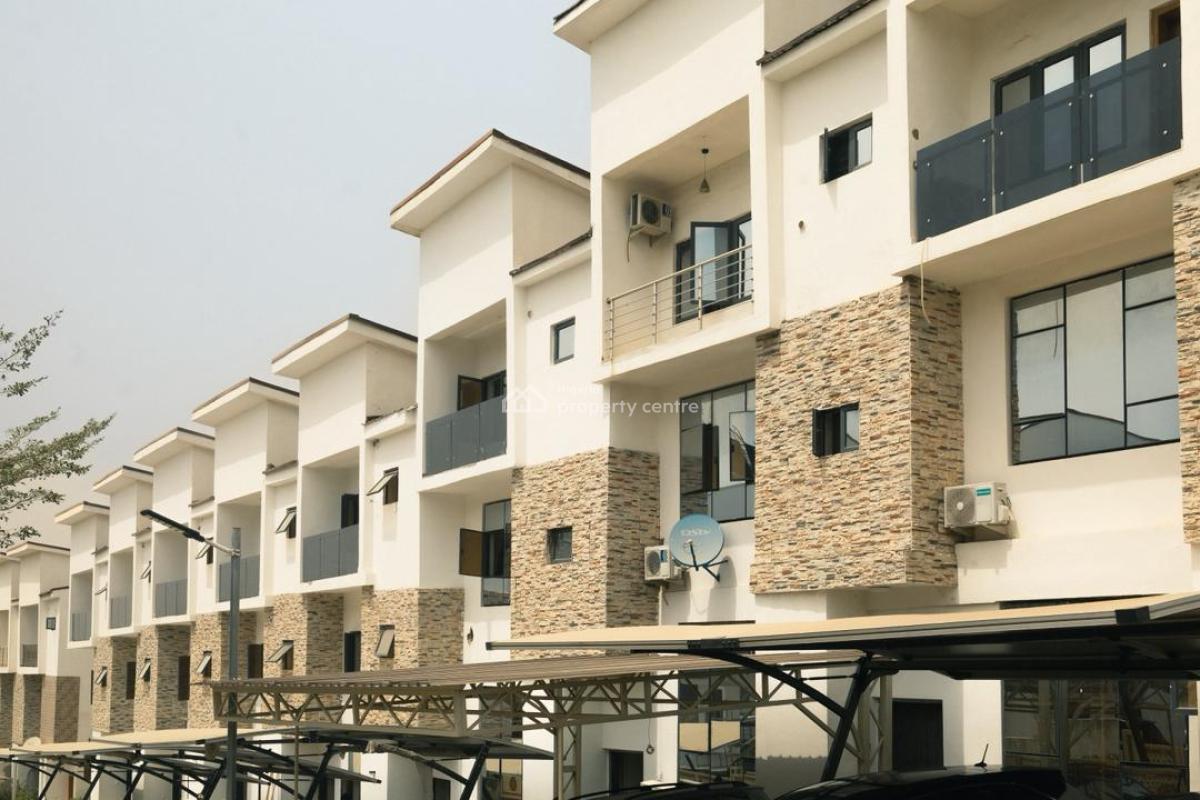 Spacious 4 Bedroom Terrace Duplex with Bq, Coza Road, Guzape District, Abuja, Terraced Duplex for Sale
