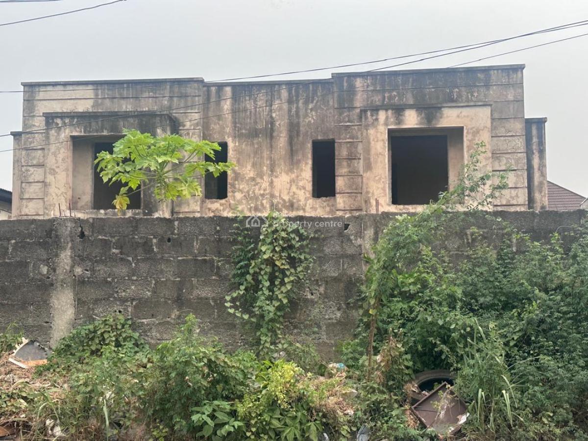 Uncompleted 5 Bedroom Detached Duplex Sitting 1050sqmts, Gbagada Phase 2, Gbagada, Lagos, Detached Duplex for Sale