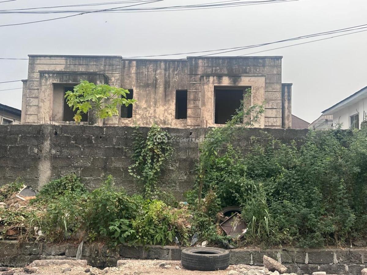 Uncompleted 5 Bedroom Detached Duplex Sitting 1050sqmts, Gbagada Phase 2, Gbagada, Lagos, Detached Duplex for Sale