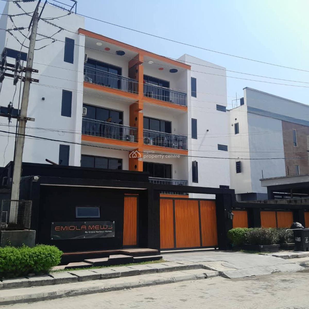 Fully Furnished 1 Bedroom Mini Flat on 2nd Floor, Emiola Mews Apartments, Ikate Elegushi, Lekki, Lagos, Mini Flat (room and Parlour) for Rent