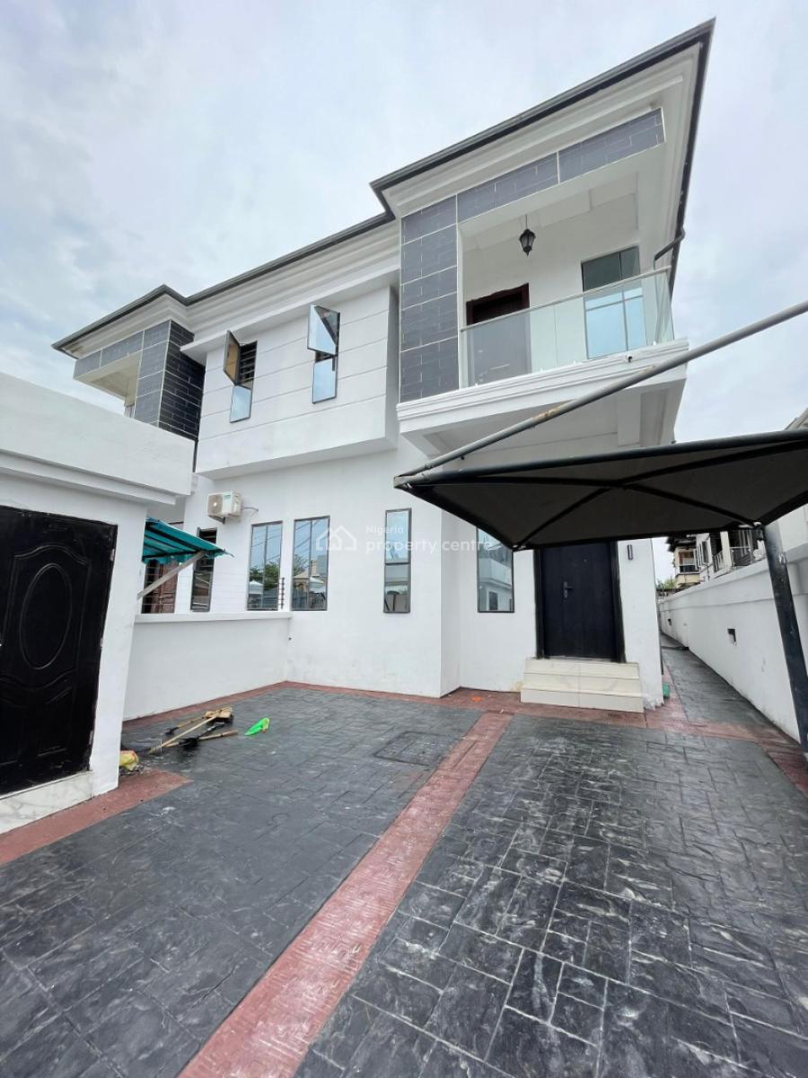 Well Renovated 4 Bedroom Semi Detached Duplex with a Bq, Chevron, Lekki, Lagos, Semi-detached Duplex for Rent