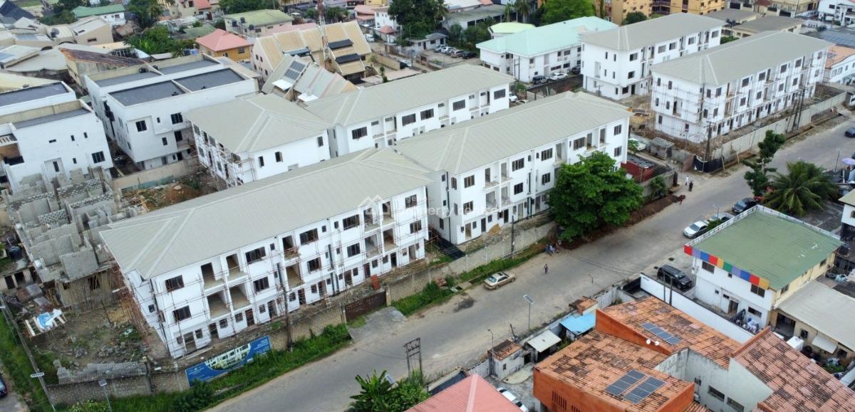 Luxury Newly Built 4 Bedroom Terrace with a Room Bq Each, Awuse Estate, Opebi, Ikeja, Lagos, Terraced Duplex for Sale