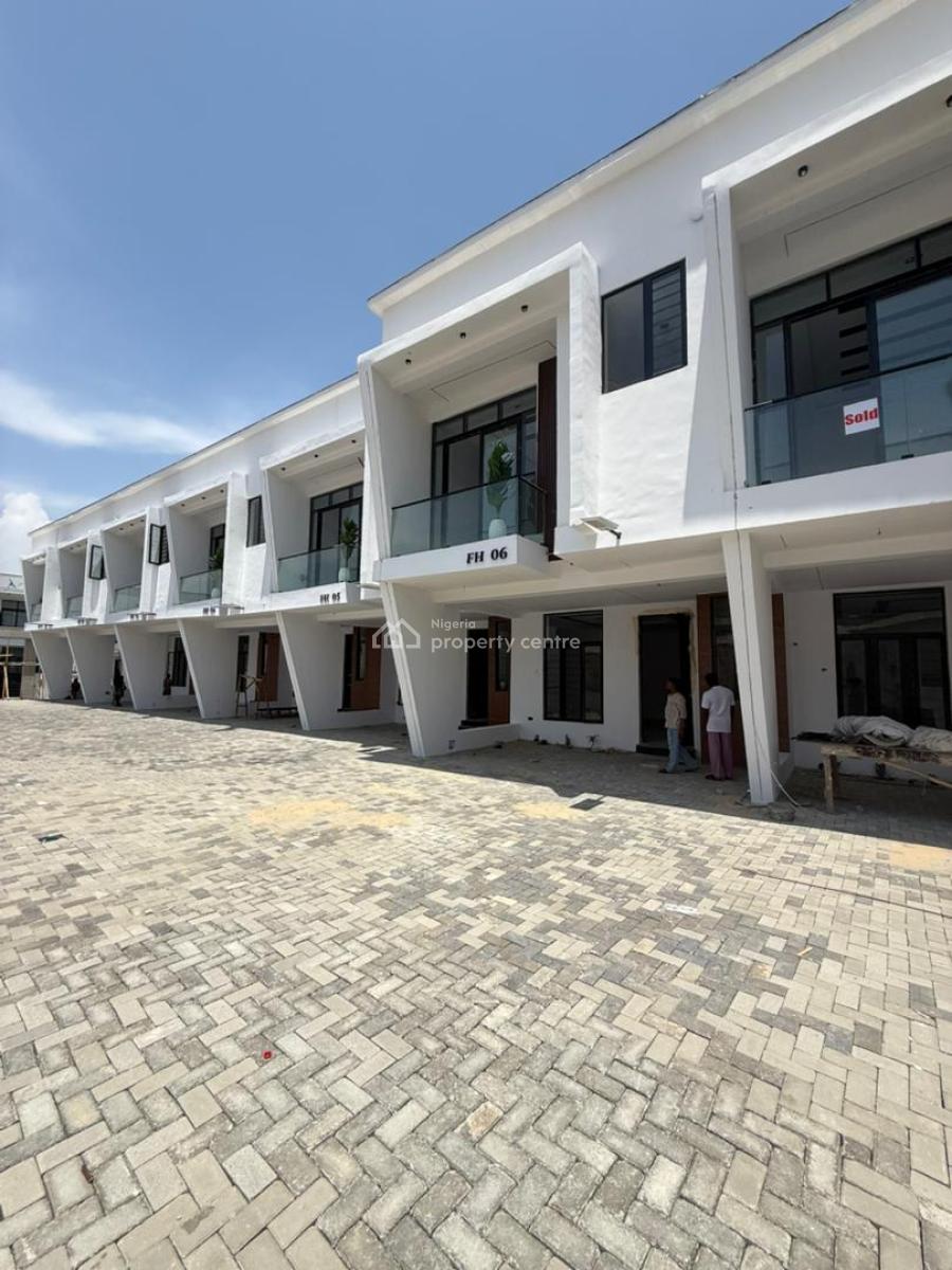 Lovely Built 4 Bedroom Terrace Duplex with Bq in Serene Environment, Ikota, Lekki, Lagos, Terraced Duplex for Sale