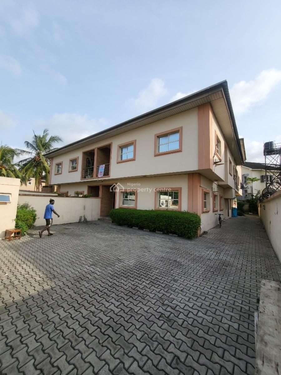 Office Space 5bedroom Semi Detached Duplex with Bq, Court Yard, Off Admiralty,  African Lane, Lekki Phase 1, Lekki, Lagos, Semi-detached Duplex for Rent