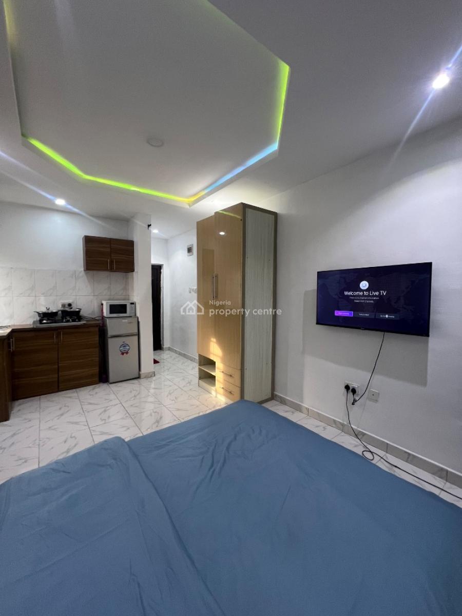 Fully  Serviced Well Finished Studio Apartment, Jibowu, Yaba, Lagos, Self Contain (single Rooms) for Rent