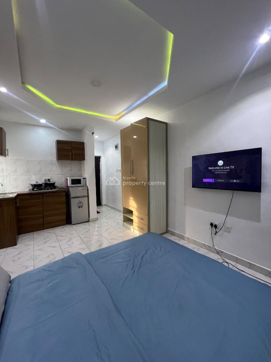 Fully  Serviced Well Finished Studio Apartment, Jibowu, Yaba, Lagos, Self Contain (single Rooms) for Rent