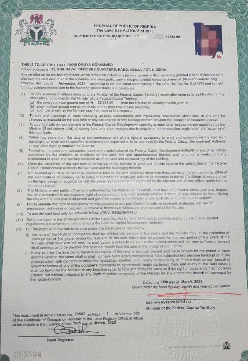 1458sqm Guzape Ii Land, Guzape District, Abuja, Land for Sale