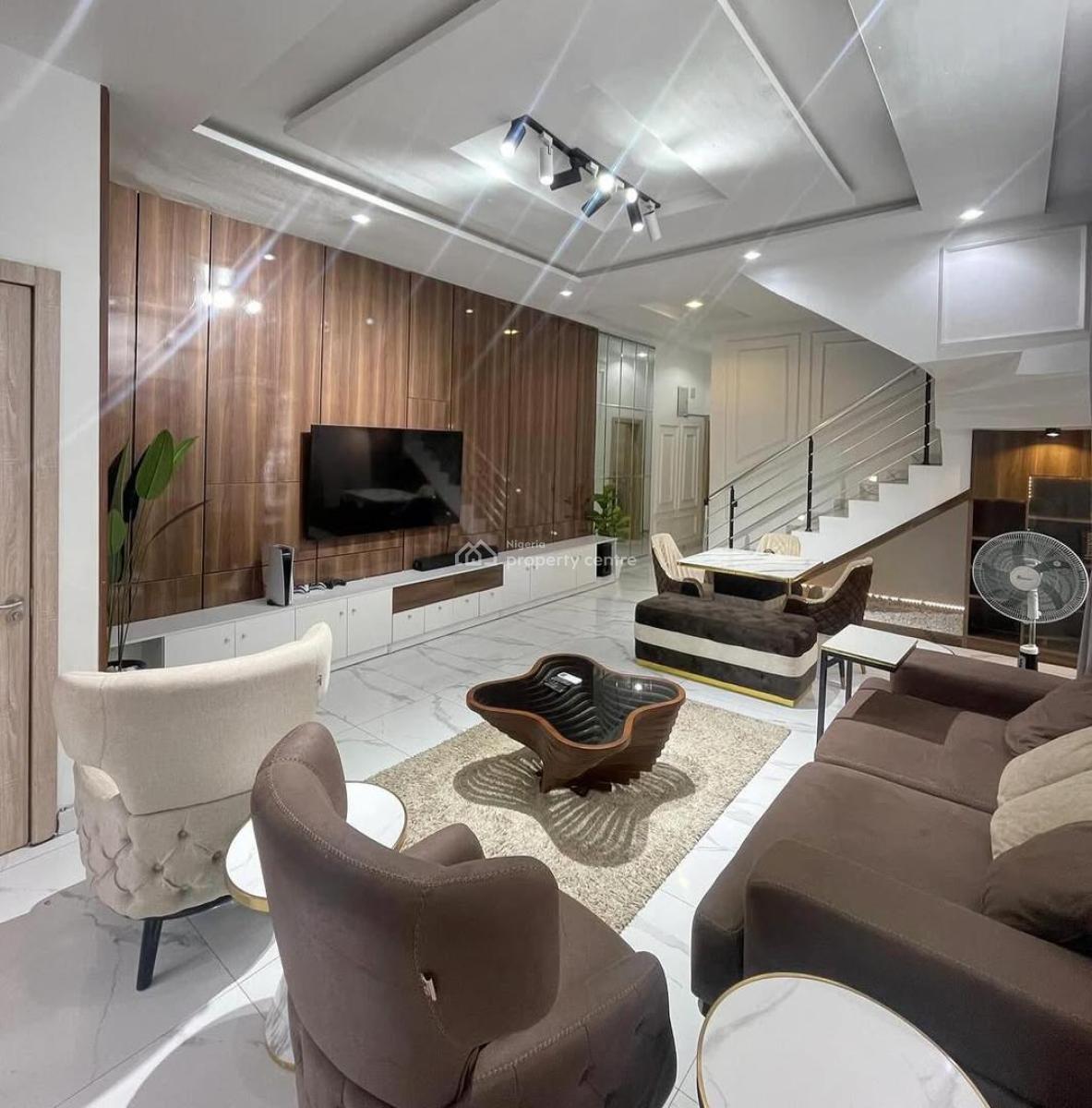 Nicely Furnished 4 Bedroom Semi Detached Duplex, Ikota Lekki, Ikota, Lekki, Lagos, Semi-detached Duplex for Rent