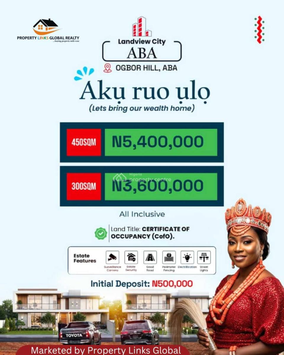 Affordable C of O Land with Accessible Road Network Close to The Town, Very Close to National Institute of Nigerian Languages, Aba, Abia, Mixed-use Land for Sale