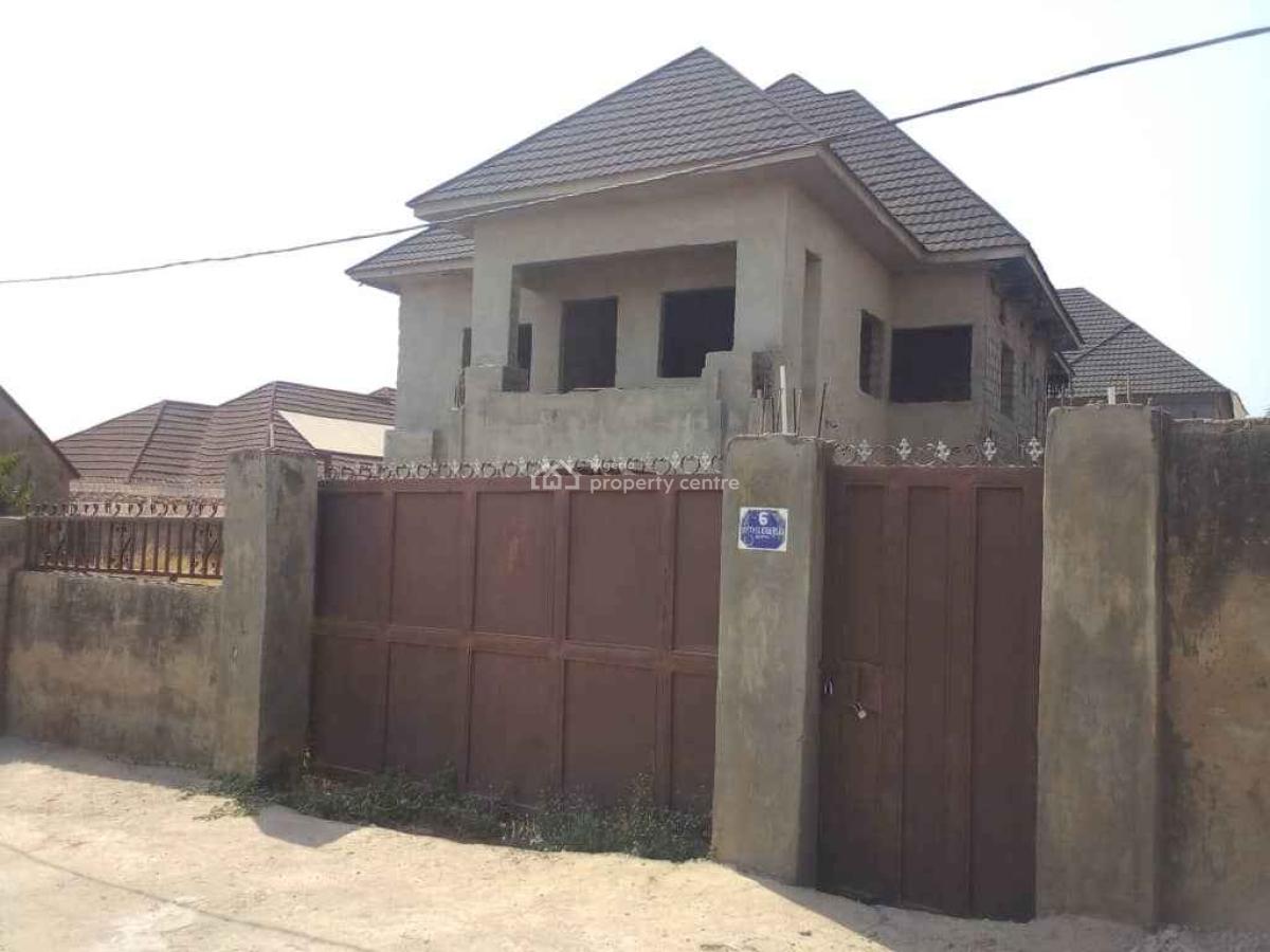Six Bedrooms Fully Detached Duplex Carcass, Abacha Road, Karu, Nasarawa, Detached Duplex for Sale