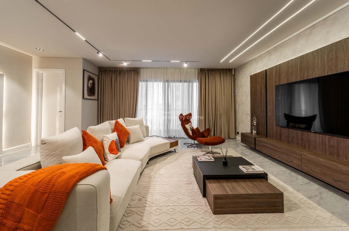 Luxurious 3bedroom High-rise Apartment (olive), Thompson Avenue, Ikoyi, Lagos, Flat / Apartment Short Let