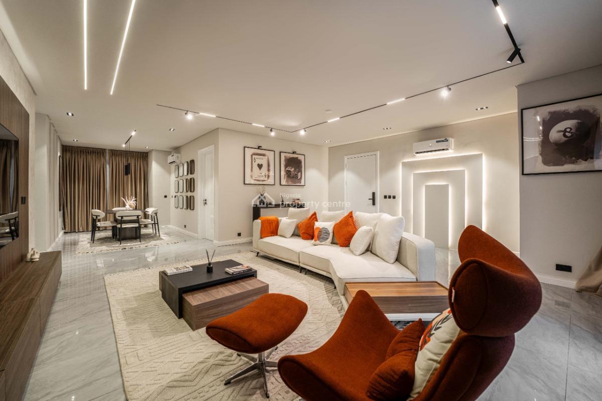 Luxurious 3bedroom High-rise Apartment (olive), Thompson Avenue, Ikoyi, Lagos, Flat / Apartment Short Let