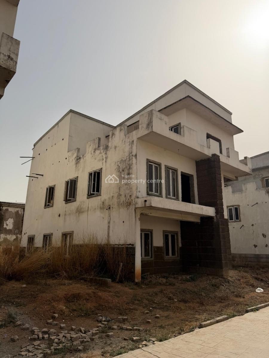 Semi Finished 4 Bedroom Semi Detached Duplex + Bq, Mbora Garden Estate, Jabi, Abuja, Semi-detached Duplex for Sale