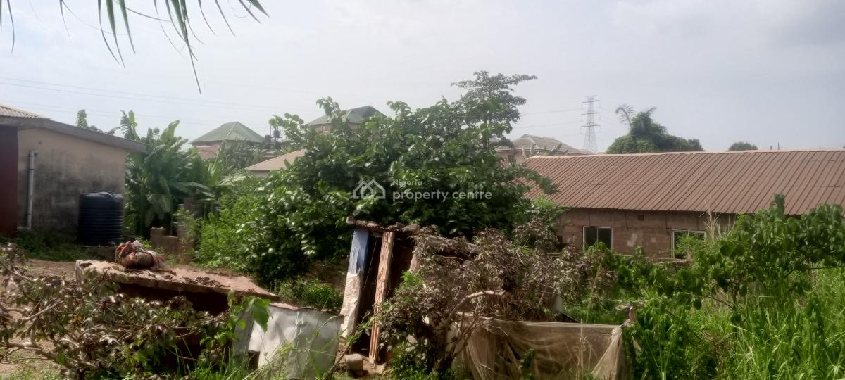 Half Plot of Land with Foundation Near Bus Stop, Short Drive From Arepo, Very Close to Ascon Bus Stop, Ibafo, Ogun, Mixed-use Land for Sale