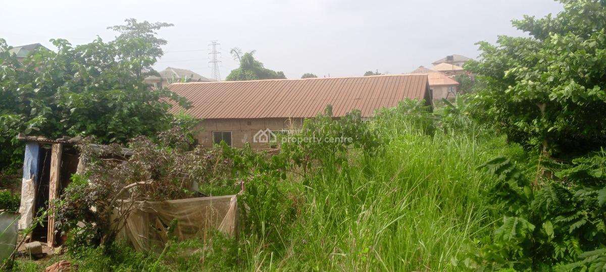 Half Plot of Land with Foundation Near Bus Stop, Short Drive From Arepo, Very Close to Ascon Bus Stop, Ibafo, Ogun, Mixed-use Land for Sale