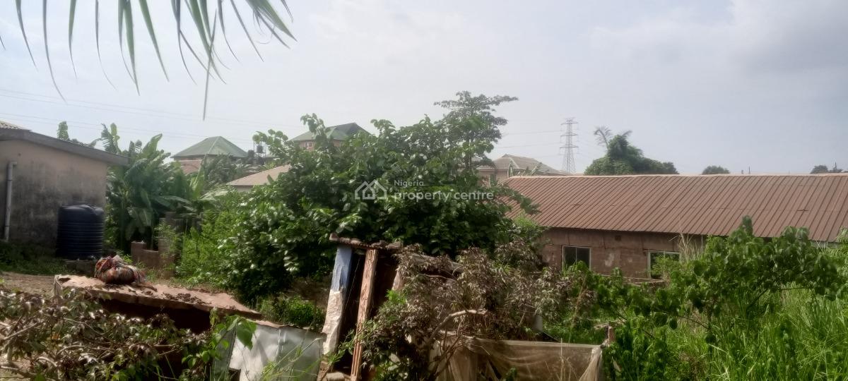 Half Plot of Land with Foundation Near Bus Stop, Short Drive From Arepo, Very Close to Ascon Bus Stop, Ibafo, Ogun, Mixed-use Land for Sale