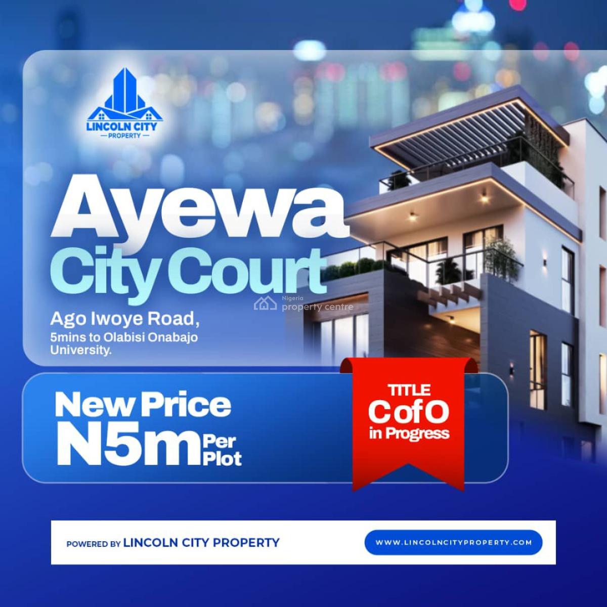 C of O in View, Located on Ago-iwoye Road, Just 5 Minutes’ Drive From Olabisi Onabanjo, Ijebu North, Ogun, Land for Sale