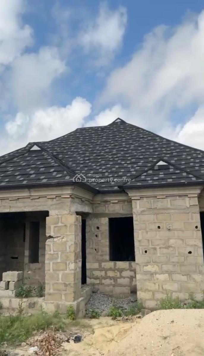 4 Bedroom Detached Bungalow Carcass Sitting on a Plot of Land, By Sychomore Hotel, Badagry, Lagos, Detached Bungalow for Sale