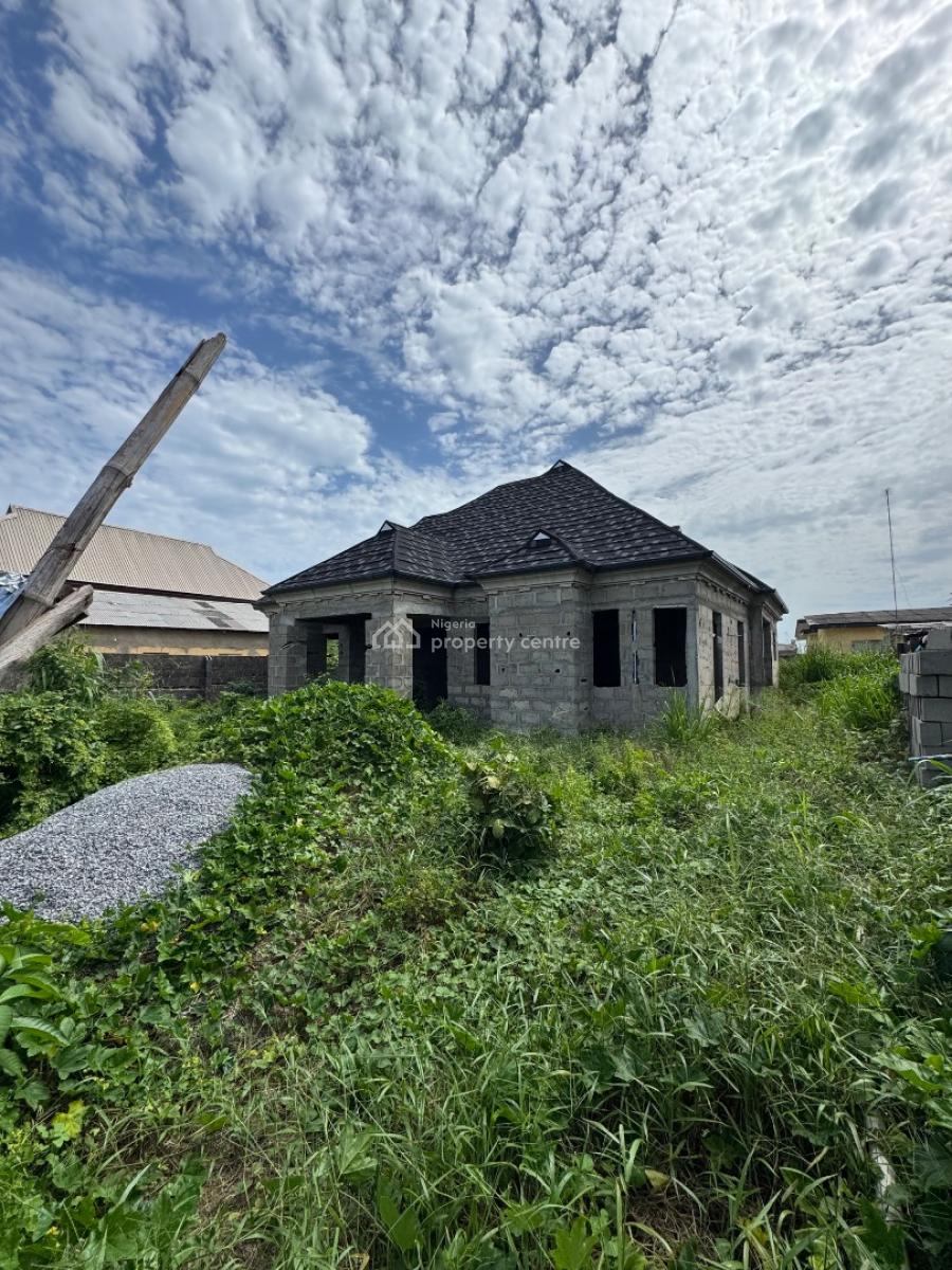 4 Bedroom Detached Bungalow Carcass Sitting on a Plot of Land, Sychomore Hotel, Badagry, Lagos, Detached Bungalow for Sale