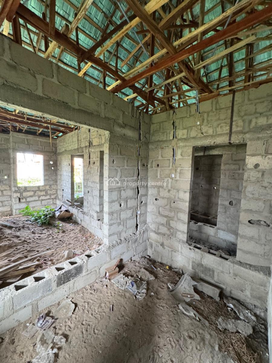 4 Bedroom Detached Bungalow Carcass Sitting on a Plot of Land, Sychomore Hotel, Badagry, Lagos, Detached Bungalow for Sale