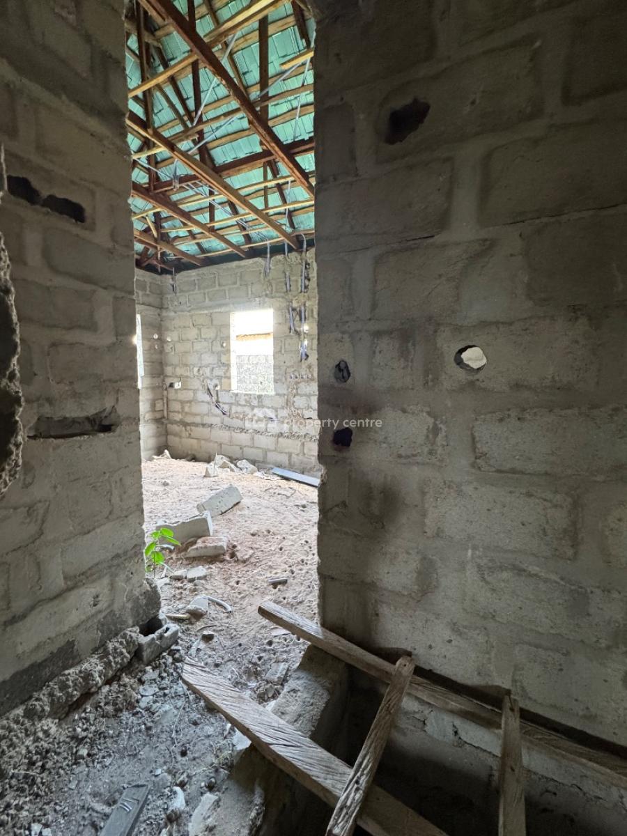 4 Bedroom Detached Bungalow Carcass Sitting on a Plot of Land, Sychomore Hotel, Badagry, Lagos, Detached Bungalow for Sale