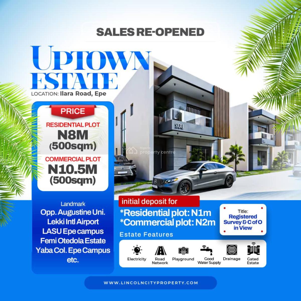 a Fast-developing Area Surrounded By Key Landmarks Such As Augustine U, Ilara Road, Epe, Epe, Lagos, Land for Sale