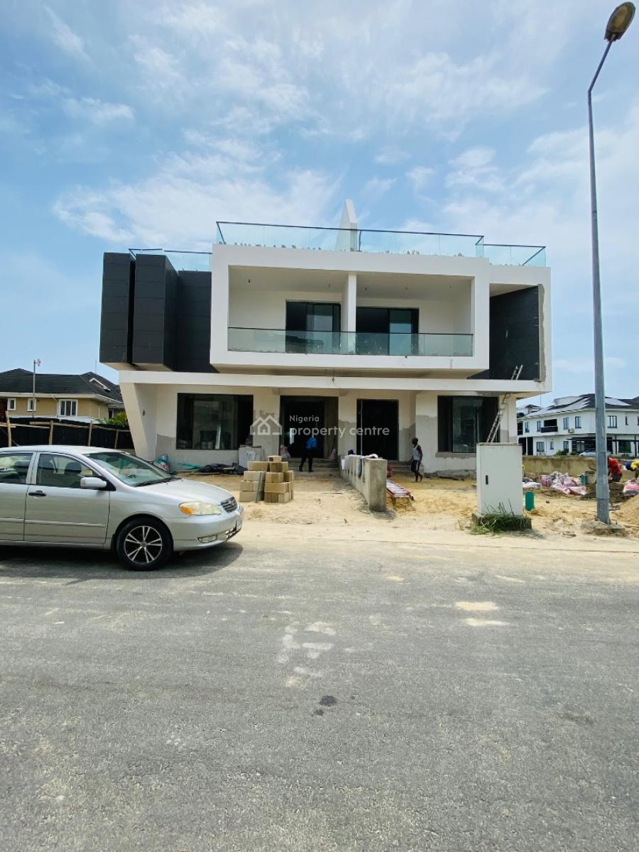 Contemporary 5 Bedroom Penthouse Duplex with Swimming Pool and Bq, Cowrie Creek, Lekki, Lagos, Semi-detached Duplex for Sale