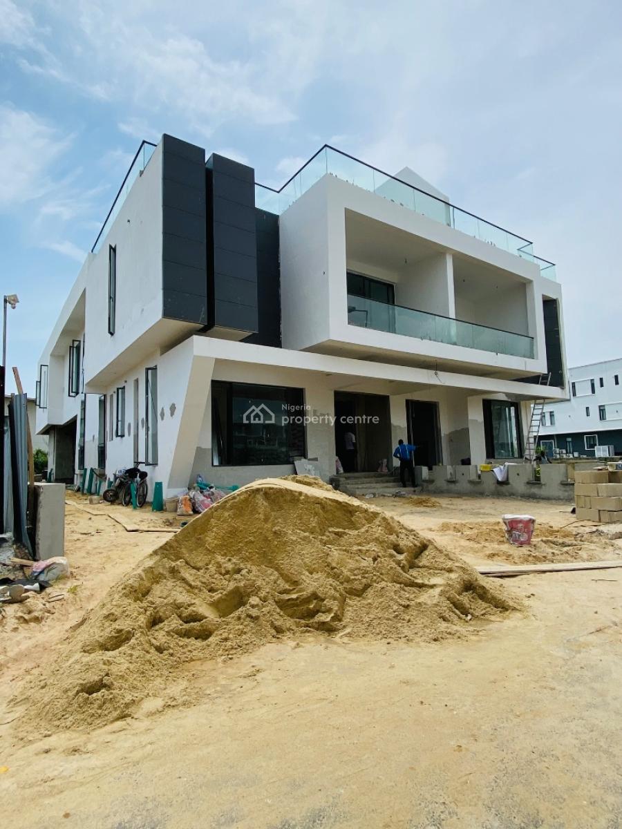 Contemporary 5 Bedroom Penthouse Duplex with Swimming Pool and Bq, Cowrie Creek, Lekki, Lagos, Semi-detached Duplex for Sale