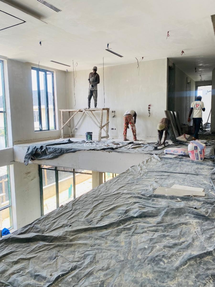 Contemporary 5 Bedroom Penthouse Duplex with Swimming Pool and Bq, Cowrie Creek, Lekki, Lagos, Semi-detached Duplex for Sale