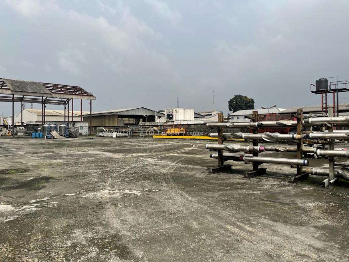 Industrial Company Yard Comprising Warehouse, Workshop & Offices Etc., Trans Amadi Industrial Layout Port Harcourt, Trans Amadi, Port Harcourt, Rivers, Warehouse for Sale