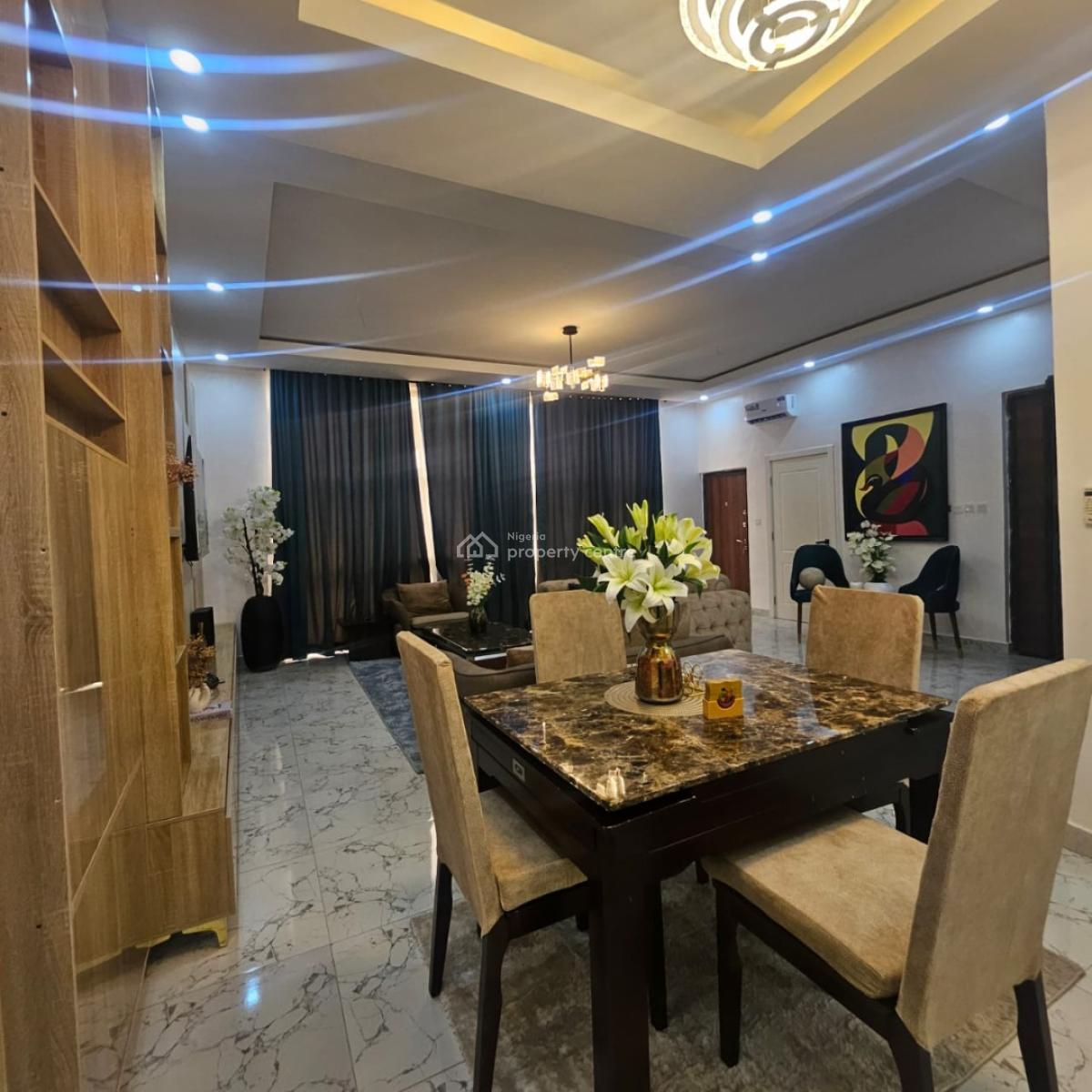 Luxury Furnished 3 Bedroom Flat with a Room Bq, Shonibare Estate, Maryland, Lagos, Flat / Apartment for Rent