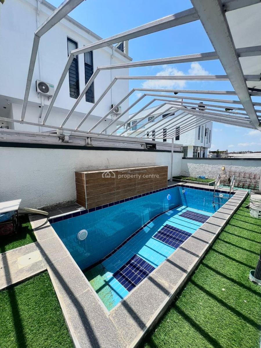 Premium Finished 5 Fully Detached Bedroom with Bq and Pool, Chevron, Lekki, Lagos, Detached Duplex for Sale