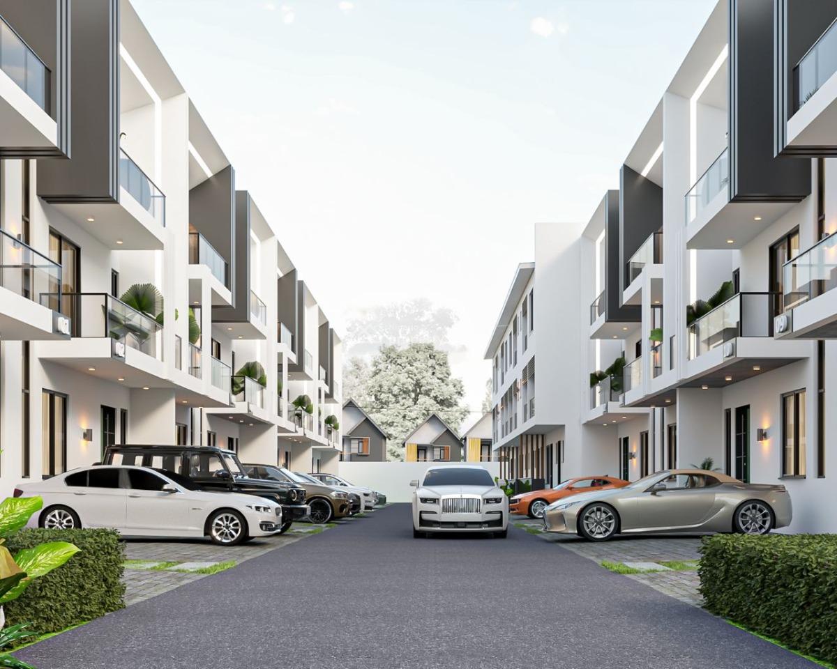 a Proposed 24-unit Terrace Development of 4 Bedroom Each with Bq, Off Isheri Olofin Road, Opic, Isheri North, Lagos, Flat / Apartment for Sale