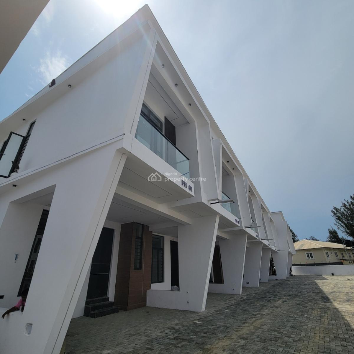 Beautiful 4bedroom Terrace Duplex with a Secured Estate, Ikota, Lekki, Lagos, Terraced Duplex for Sale