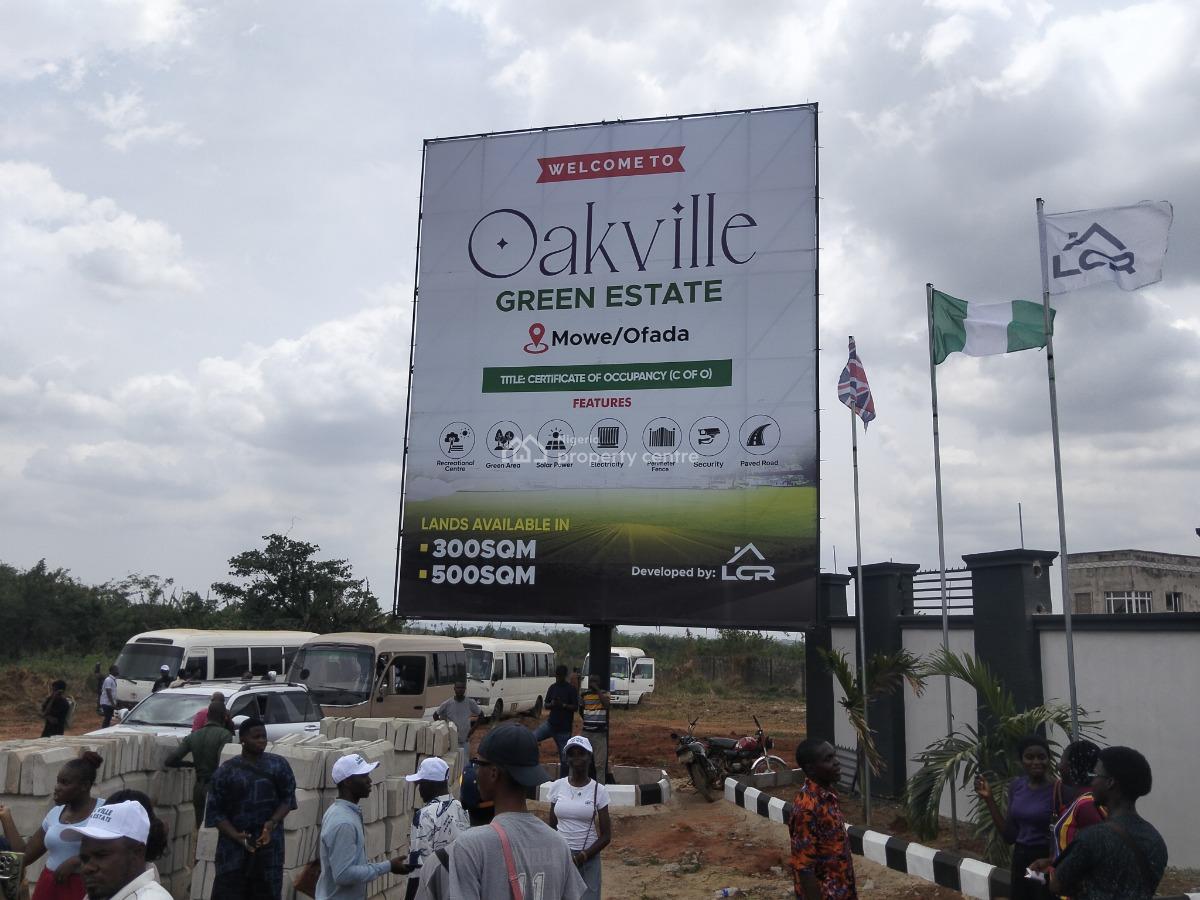 Land with C of O Suitable for Residential, Oakville Green Estate, Mowe Ofada, Ogun, Residential Land for Sale