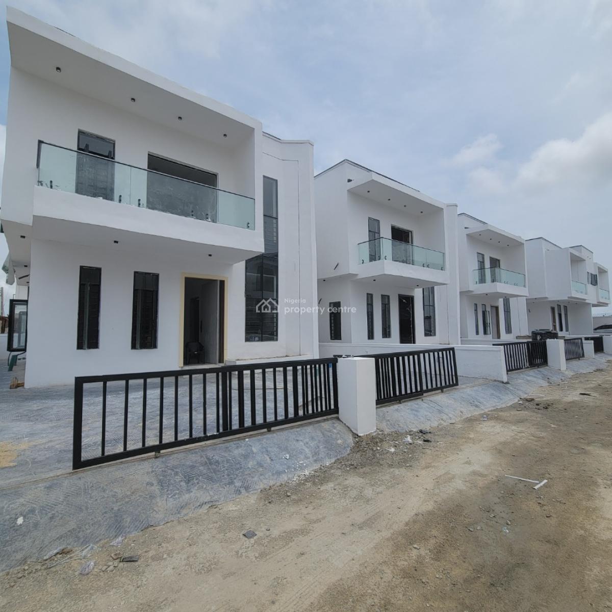 Excellent 4bedroom Terrace Duplex Self Compound, Sangotedo, Ajah, Lagos, Terraced Duplex for Sale