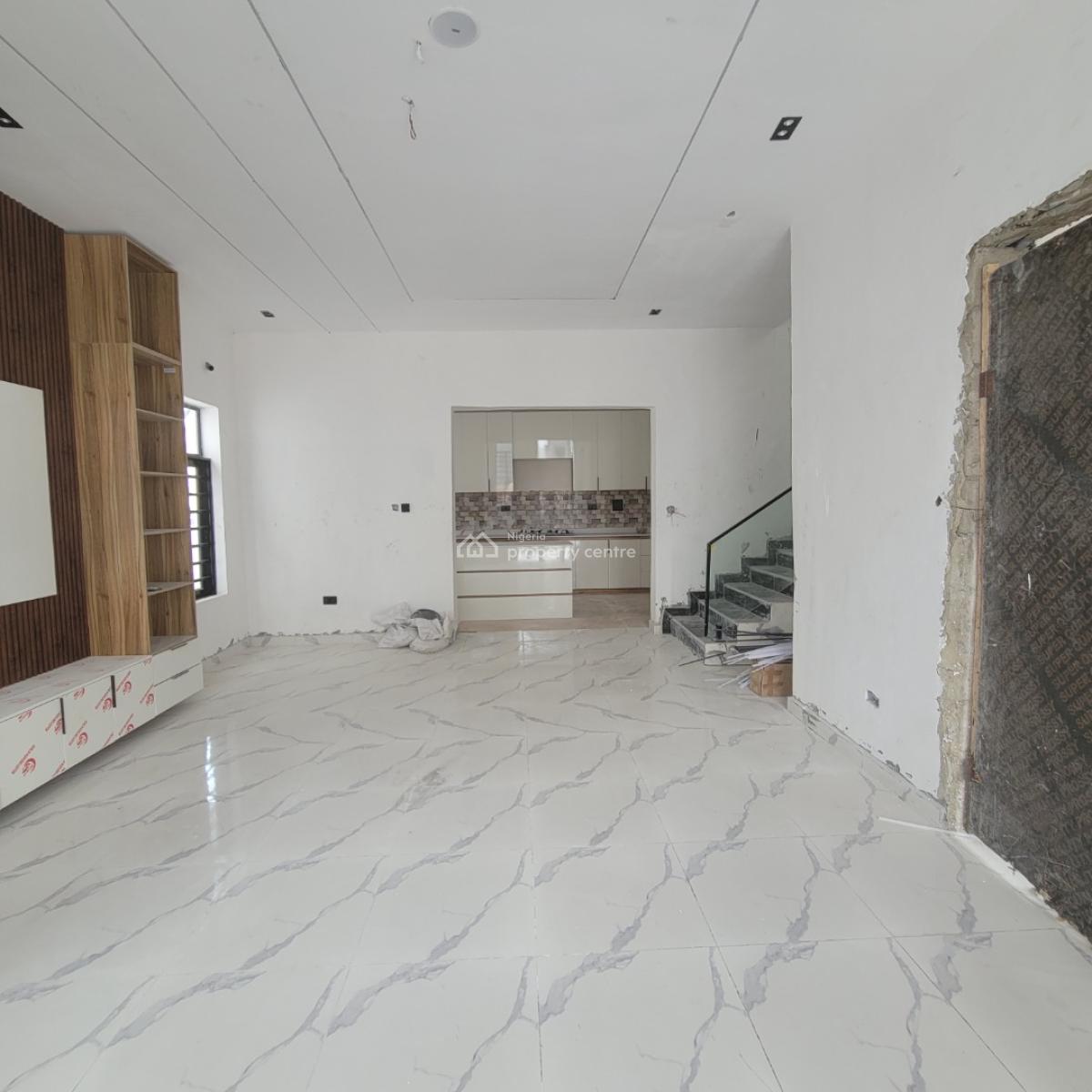 Excellent 4bedroom Terrace Duplex Self Compound, Sangotedo, Ajah, Lagos, Terraced Duplex for Sale