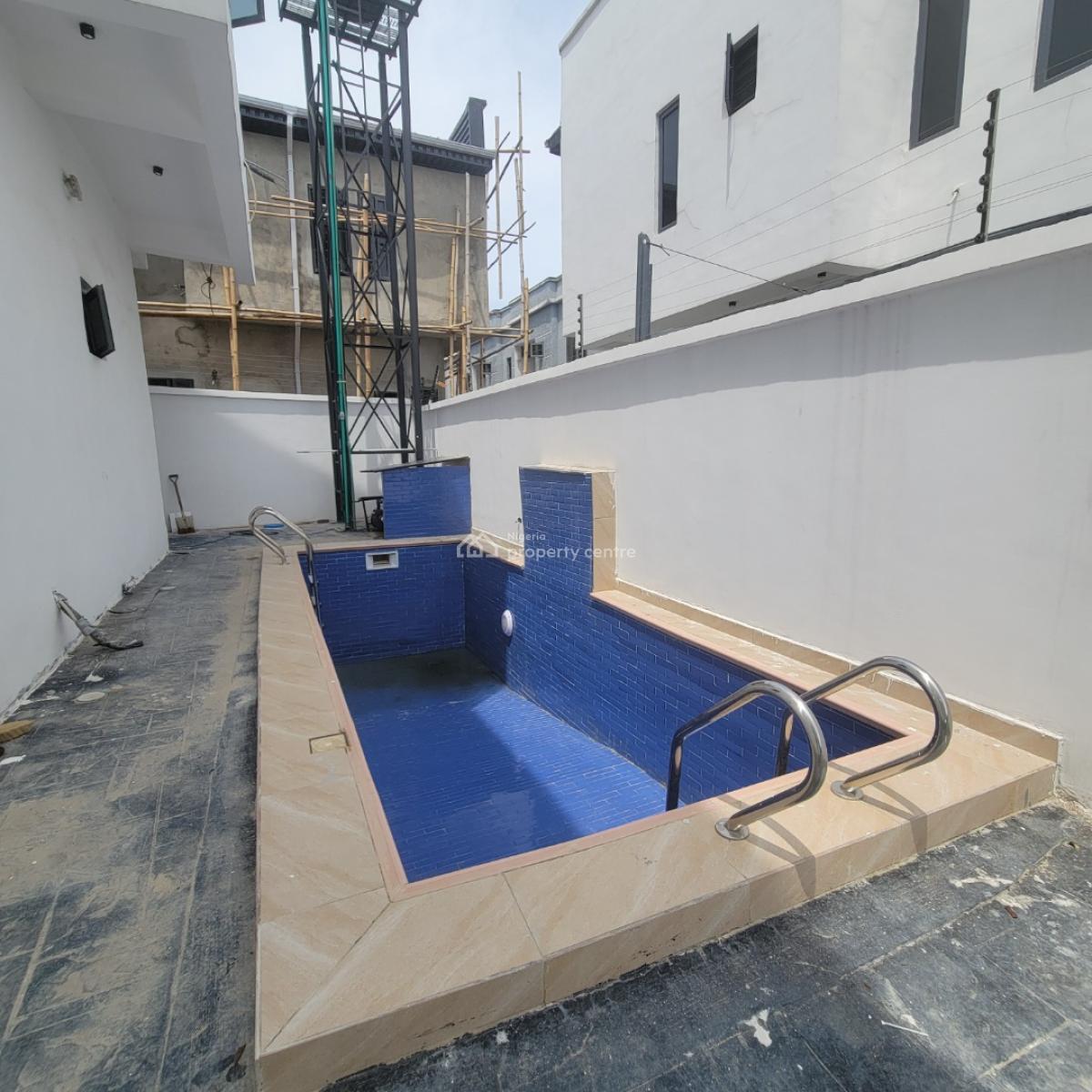 Enormous 4 Bedroom Duplex with a Bq with a Pool, Sangotedo, Ajah, Lagos, Detached Duplex for Sale