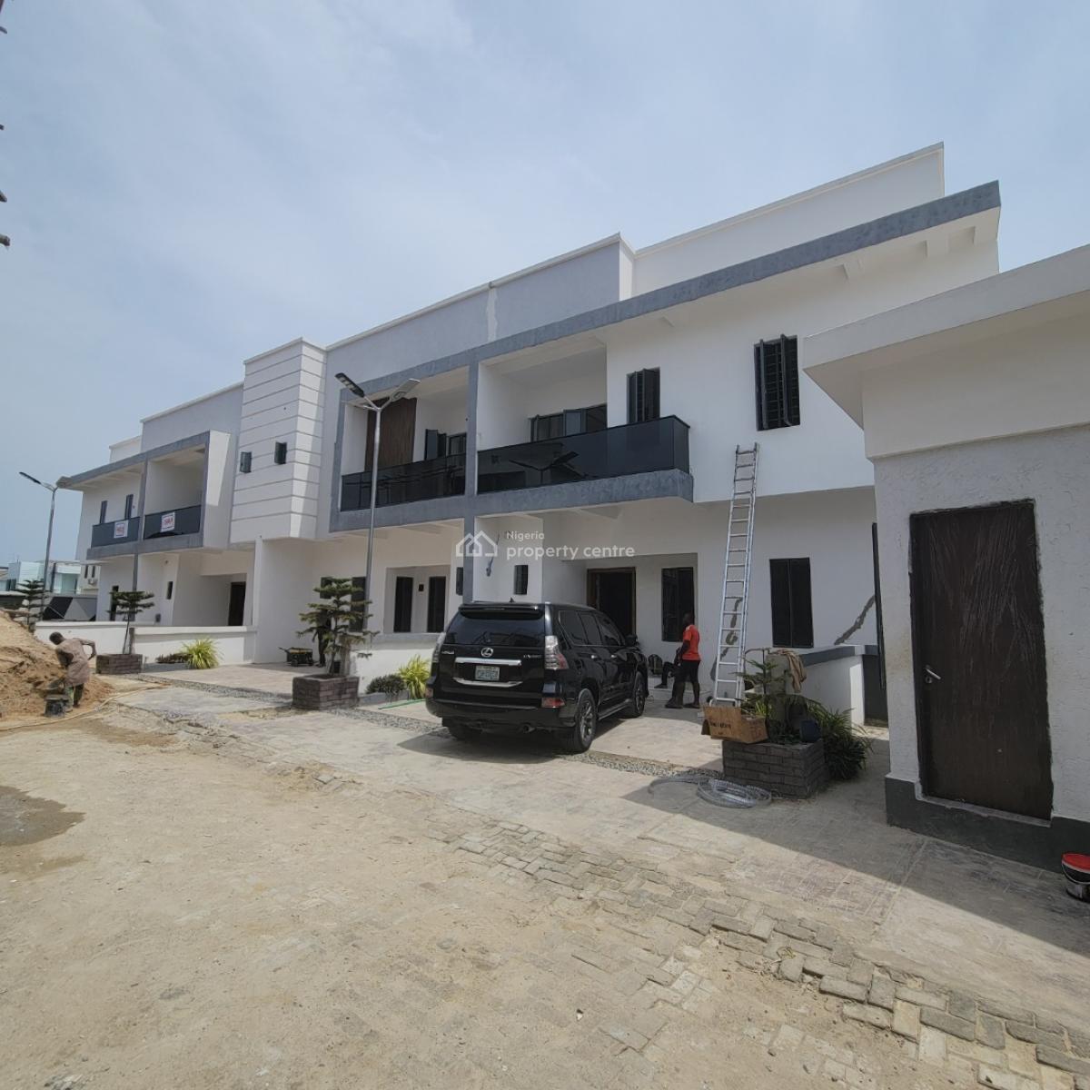 Stunning 4bedroom Terrace Duplex with a Bq,gym and Pool, Sangotedo, Ajah, Lagos, House for Sale