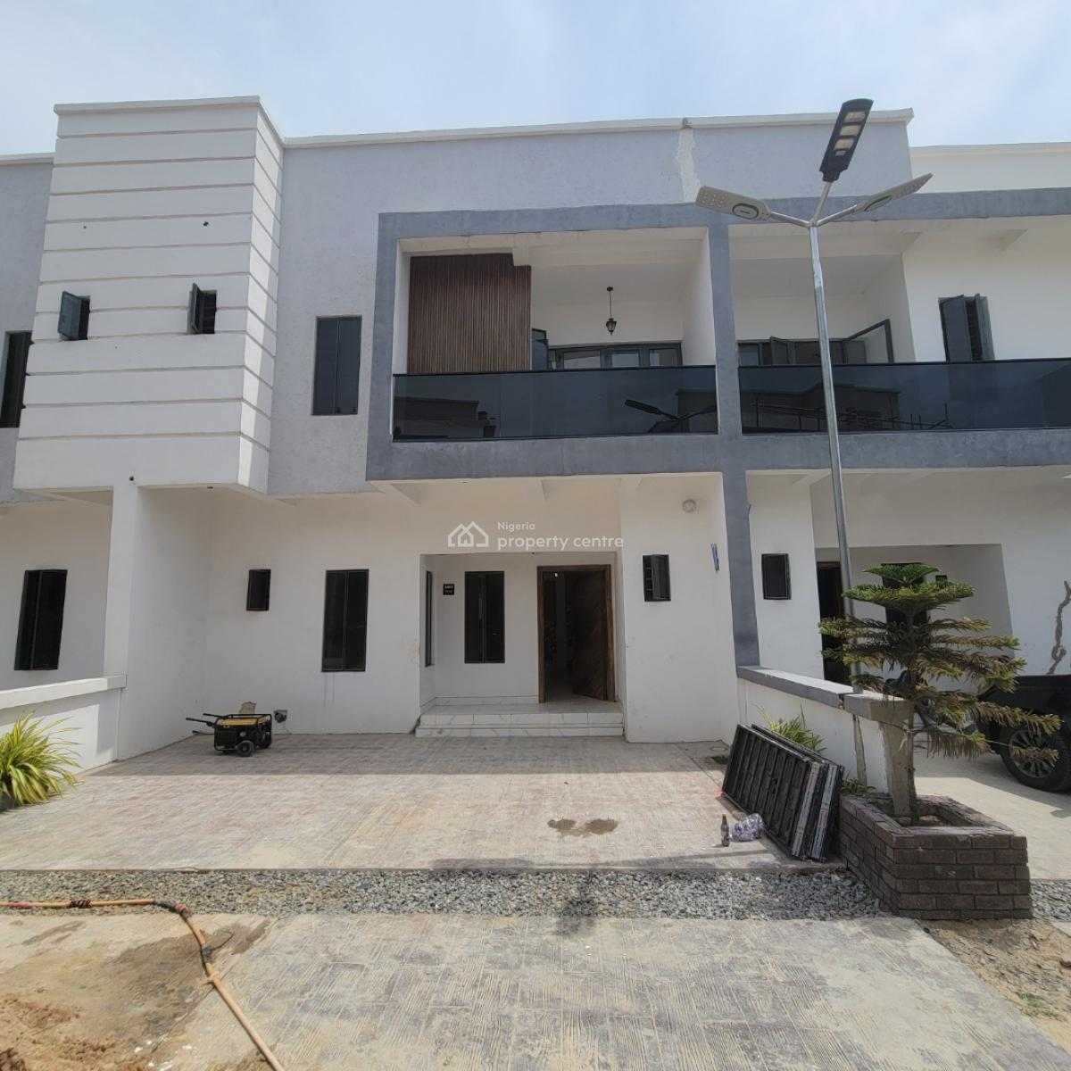 Stunning 4bedroom Terrace Duplex with a Bq,gym and Pool, Sangotedo, Ajah, Lagos, House for Sale