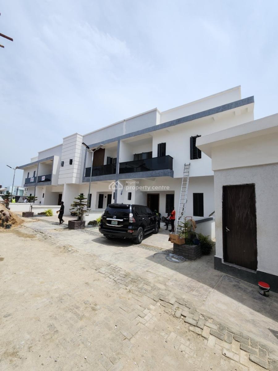 Lovely 4 Bedroom Terrace Duplex with Bq & Pool, Sangotedo, Ajah, Lagos, Terraced Duplex for Sale