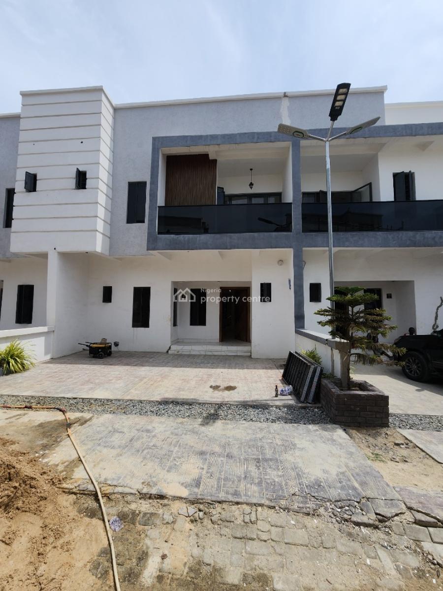 Lovely 4 Bedroom Terrace Duplex with Bq & Pool, Sangotedo, Ajah, Lagos, Terraced Duplex for Sale