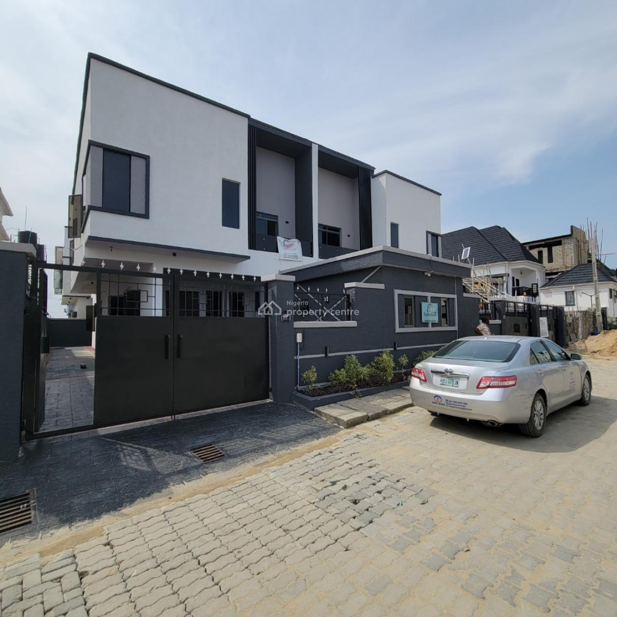 Exquisite 4bedroom Semi Detached Duplex with a Bq, Sangotedo, Ajah, Lagos, Semi-detached Duplex for Sale