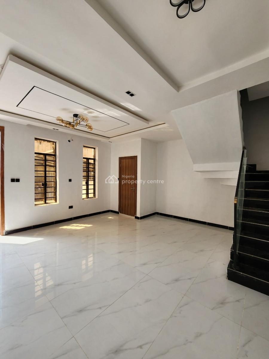 Lovely 4 Bedroom Terrace Duplex with a Car Port, Sangotedo, Ajah, Lagos, Terraced Duplex for Sale