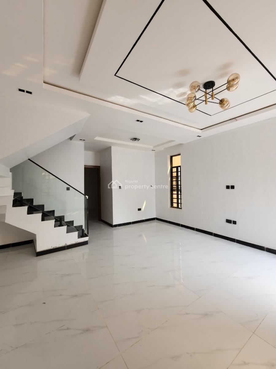 Lovely 4 Bedroom Terrace Duplex with a Car Port, Sangotedo, Ajah, Lagos, Terraced Duplex for Sale